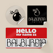 Identidade Visual - Balbúrdia Tattoo. Un projet de Br, ing et identité, Calligraphie, Lettering, T, pographie, Création de logos, Design t , et pographique de Renato Matos - 15.11.2022