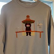 My project for course: Hand Embroidery for Clothing: Stitch a Collage Design. Un progetto di Ricamo, Upc, cling e Textile Design di rebcoxx - 15.03.2024