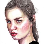 Mój projekt z kursu: Portret akwarelowy na bazie fotografii . Un proyecto de Ilustración tradicional, Pintura a la acuarela y Dibujo de Retrato de Olga Kozyra - 15.03.2024