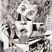 Mein Abschlussprojekt für den Kurs: Traumhafte Illustrationen: Bring deine Originalität zu Papier. Un projet de Illustration traditionnelle, Dessin et Illustration à l'encre de roxy2809 - 23.02.2023