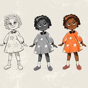 Meu projeto do curso: Ilustração e design de personagens para contos infantis. Projekt z dziedziny Trad, c, jna ilustracja, Projektowanie postaci, Ilustracje dla dzieci i Narracja użytkownika Thamara Elisa Oliveira - 15.03.2024