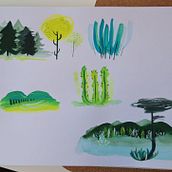Mijn project van de cursus: Een schildersketchbook maken met gouache. Un proyecto de Sketchbook y Pintura gouache de Lidwien - 16.03.2024