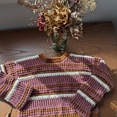 Mi proyecto del curso: Prendas a crochet llenas de color y textura. Un proyecto de Diseño de moda, Tejido, Crochet y Diseño textil de kassiani_tsakalidou - 16.03.2024