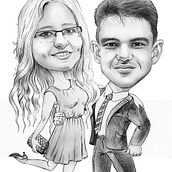 Mein Abschlussprojekt für den Kurs: Karikaturporträt mit Graphit. Ilustração tradicional, Desenho, e Desenho de retrato projeto de Jennifer Laura Zimmermann - 16.03.2024