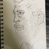 Portrait sketchbooking : explore the human face. Traditional illustration project by xphrhcjpbd - 03.07.2024