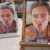 My project for course: Portrait Painting with Oil: Explore Light and Shade. Un progetto di Belle arti, Pittura e Pittura ad olio di jp_prusik - 15.03.2024