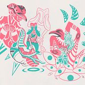My project for course: Introduction to Illustrated Printmaking with Procreate. Traditional illustration, Digital Illustration, Digital Drawing, and Engraving project by elikej5 - 03.16.2024
