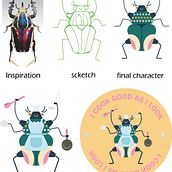 My project for course: Vector Character Design With Geometric Shapes. Character Design, Vector Illustration, Drawing, and Digital Illustration project by Paola Ortiz - 03.16.2024