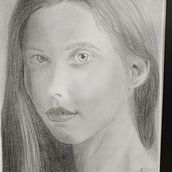 Mi proyecto del curso: Retrato realista con lápiz de grafito. Un progetto di Illustrazione tradizionale, Belle arti, Bozzetti, Disegno a matita, Disegno, Disegno di ritratti, Disegno realistico, Disegno artistico e Disegno anatomico di masamu2006 - 17.03.2024