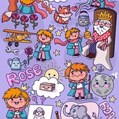 Mój projekt z kursu: Ilustrowanie historii w stylu kawaii. Traditional illustration, Character Design, Digital Illustration, and Manga project by Basia - 03.17.2024