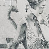 My project for course: Drawing From Imagination with Graphite and Charcoal  Ein Projekt aus dem Bereich Traditionelle Illustration, Bildende Künste, Bleistiftzeichnung, Zeichnung, Artistische Zeichnung und Anatomische Zeichnung von Laura Di Stefano - 17.03.2024