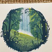 My project for course: Painting Atmospheric Landscapes with Gouache. Traditional illustration, Painting, and Gouache Painting project by Karen - 03.14.2024