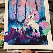 Mi proyecto del curso: Ilustración de paisajes de fantasía con acuarela y gouache. Fine Arts, Painting, Watercolor Painting, Naturalistic Illustration, and Gouache Painting project by Daniela Zamora Escamilla - 03.16.2024