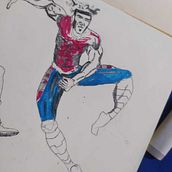 Mi proyecto del curso: Ilustración para cómics: anatomía de un superhéroe . % Andres Benavides tarafından hazırlanan Geleneksel illüstras, on, Karakter Tasarımı, Çizgi roman, Kalem Çizimi, Ve Şekil Çizimi projesi - 03.18.2024