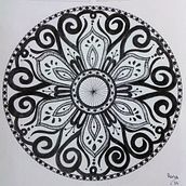 My project for course: The Art of Mandala Drawing: Create Geometric Patterns. Drawing & Ink Illustration project by sotiriourena - 03.17.2024