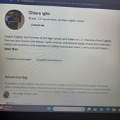 My profile, my gigs Ein Projekt aus dem Bereich Kreative Beratung, Designverwaltung, Marketing und Business von Chiara Iglio - 19.03.2024