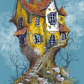 My project for course:  Imaginary Places: Draw, Paint, and Digitize on Photoshop. Sketching, Drawing, Digital Illustration, Architectural Illustration, and Narrative project by stuinflipflops - 03.20.2024