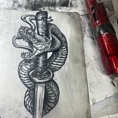 Mi proyecto del curso: Técnicas de tatuaje blackwork con línea fina. Tattoo Design project by julietalapebie - 03.20.2024