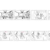 My project for course: Introduction to Storyboarding : Fairytales. Traditional illustration, Art Direction, Audiovisual Production, Digital Illustration, Stor, board, Concept Art, and Digital Drawing project by Béatrice Fournier-Brisebois - 03.21.2024