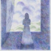 Hopeful. Un projet de Illustration traditionnelle, Dessin au cra, on, Dessin, Dessin aux cra, ons de couleur , et Dessin artistique de Ameli Solomko - 21.03.2024