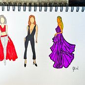 My project for course: Fashion Sketch Illustration. Traditional illustration, Sketching, Fashion Design, Digital Drawing, and Fashion Illustration	 project by Joy Timbol - 03.17.2024