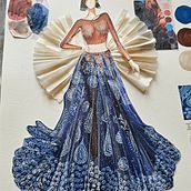My project for course: Creative Fashion Illustration Techniques. Un projet de Illustration traditionnelle , et Collage de multimation1 - 20.03.2024