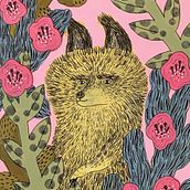 My project for course: Creative Drawing with Ink and Gouache. Un progetto di Illustrazione tradizionale, Creatività, Disegno, Disegno artistico, Pittura acrilica, Illustrazione con inchiostro e Pittura gouache di makikwkmi - 21.03.2024