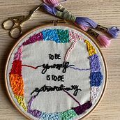 My project for course: Colorful Hand Embroidery 101: Learn to Stitch from Scratch. Embroider, DIY, and Textile Design project by Gabi Manuli - 03.21.2024