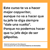 Mi proyecto del curso: Copywriting para copywriters. Un projet de Publicité, Cop, writing, Stor, telling , et Communication de nicobaquero12 - 04.07.2024
