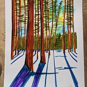 Mon projet du cours : Paysages : approche par le carnet de dessin et la couleur. Un progetto di Bozzetti, Creatività, Disegno a matita, Disegno e Sketchbook di isabelle_fortin14 - 19.03.2024