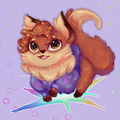 Kitsune Koneko - Oc animal . % Constanza Paredes tarafından hazırlanan Dijital İllüstras, Ve on projesi - 03.21.2024