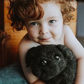 My project for course: Knitting Realistic Stuffed Animals: Make a Puppy from Yarn. Un projet de Art textile, DIY, Tricot , et Design textile de jessica_heathfield - 20.03.2024