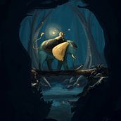 The Night Journey. Een project van Digitale illustratie, Kinderillustratie, Prentenboeken, Redactioneel ontwerp,  Concept art y Ontwerp van personages van Alessandra Canu - 22.03.2024