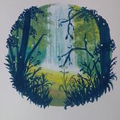 Il mio progetto del corso: Pittura di paesaggi fantastici a guazzo. Traditional illustration, Painting, and Gouache Painting project by lapolipina - 03.22.2024