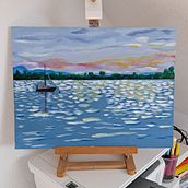Mi proyecto del curso: Pintura acrílica paso a paso: crea paisajes increíbles Ein Projekt aus dem Bereich Malerei mit Acr und l von aherbe1 - 23.03.2024