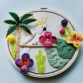 Mijn project van de cursus: Inleiding tot driedimensionaal borduren. Embroider, and Textile Design project by Janice van Velzen - 03.23.2024