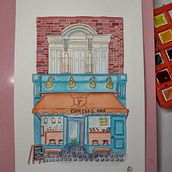 Mi proyecto del curso: Ilustración urbana en acuarela: retrata tu ciudad. Painting, Drawing, Watercolor Painting, and Architectural Illustration project by Jules Cabrera - 03.23.2024