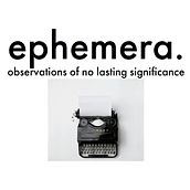 ephemera - my course project. Writing, Cop, writing, Content Marketing, Communication, Narrative, and Content Writing project by Megan Applegate - 03.24.2024