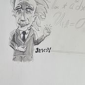 Albert Einstein. Traditional illustration, Drawing, and Portrait Drawing project by Moyocoyani Molina Espíritu - 03.24.2024