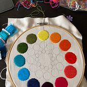 Mi proyecto del curso: Pintar con hilo: técnicas de ilustración textil. Un progetto di Illustrazione tradizionale, Ricamo e Textile Design di lilidelga - 24.03.2024