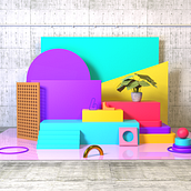 My project for course: Abstract Compositions with Cinema 4D. Un progetto di 3D, Modellazione 3D e Progettazione 3D di aloseun30 - 25.03.2024