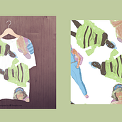 My project for course: Illustrated Pattern Design. Ilustração tradicional, Pattern Design, Ilustração digital, Estampagem, e Pintura guache projeto de Carolina Guimaraes - 22.03.2024