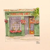 Mi proyecto del curso: Ilustración urbana en acuarela: retrata tu ciudad. Un progetto di Pittura, Disegno, Pittura ad acquerello, Illustrazione architettonica e Illustrazione tradizionale di merordassantos - 25.03.2024