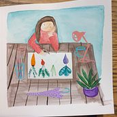 My project for course: Exploratory Sketchbook: Find Your Drawing Style. Traditional illustration, Sketching, Creativit, Drawing, Watercolor Painting, and Sketchbook project by maribou555 - 03.25.2024