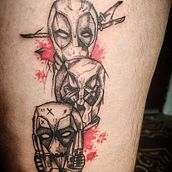 Mi proyecto del curso: Técnicas de tatuaje blackwork con línea fina. Tattoo Design project by Florencia Torales - 02.18.2024