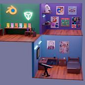 Isométrico de mi vida. 3D, 3D Modeling, 3D Design, and Architecture project by Cristhian Huertas Queved - 11.29.2023