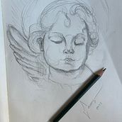 Meu projeto do curso: Sketching diário para melhorar suas técnicas de desenho. Esboçado, Desenho a lápis, Desenho, Desenho de retrato, Sketchbook, e Desenho anatômico projeto de Gabriela Vasconcelos - 26.03.2024
