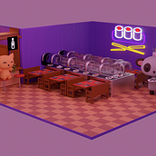 sushi de don gato. 3D, 3D Modeling, and 3D Design project by Cristhian Huertas Queved - 10.09.2023