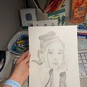 Mi proyecto del curso: Cuaderno de retratos a línea con grafito. Un proyecto de Bellas Artes, Bocetado, Dibujo, Dibujo de Retrato y Sketchbook de timofeli_work - 27.03.2024