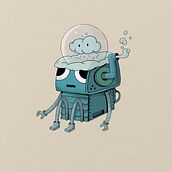 Robocloud. Character Design, Digital Illustration, Concept Art, and Drawing project by aldz_playing - 03.26.2024